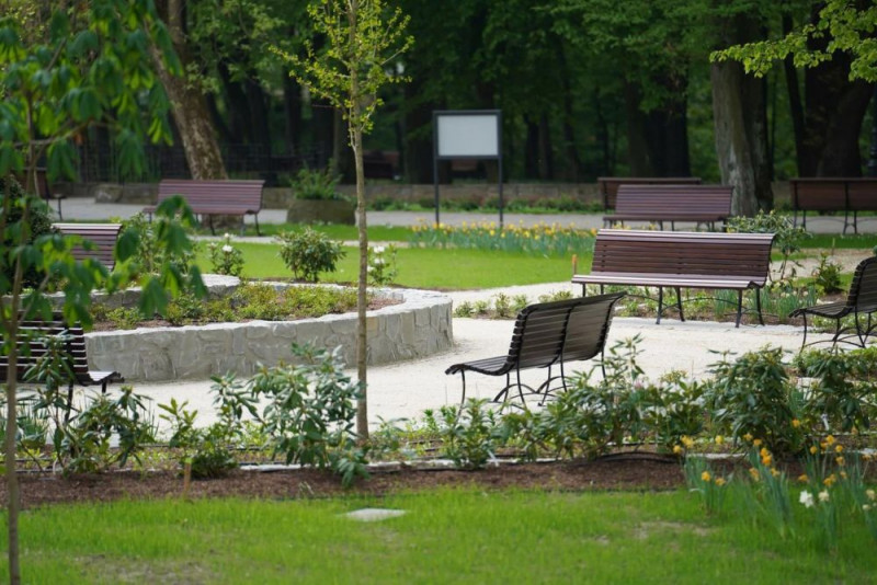 Ogród w Parku Zdrojowym w Jastrzębiu-Zdroju odzyskał dawny blask